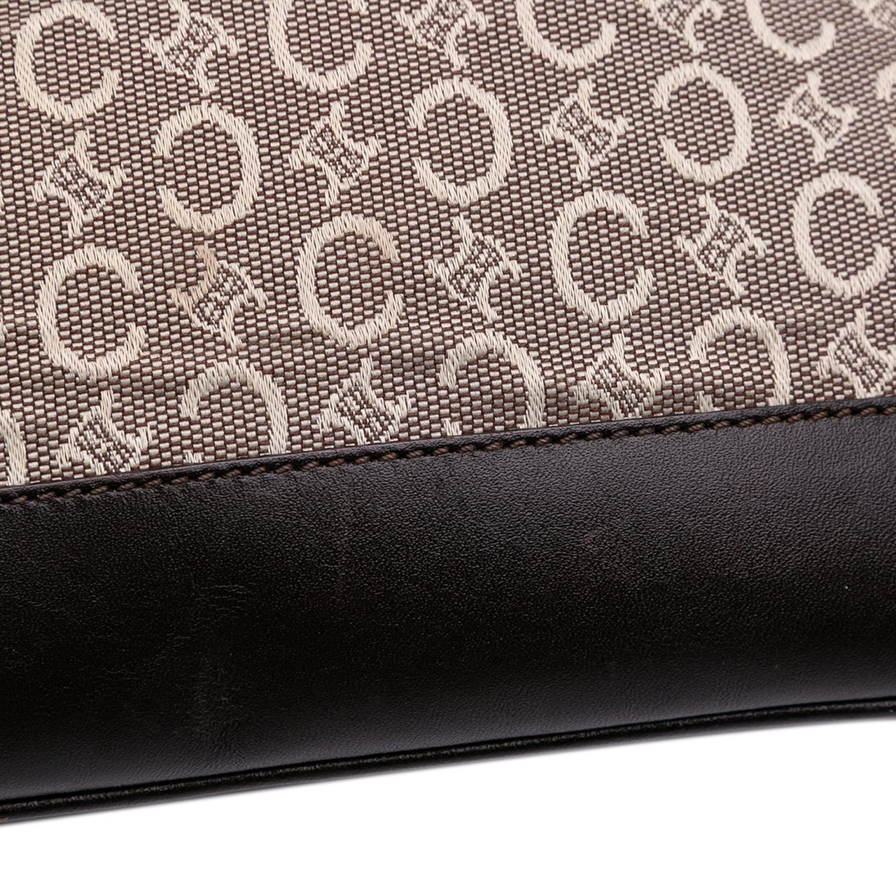 Celine C Macadam Canvas Shoulder Bag Bruin