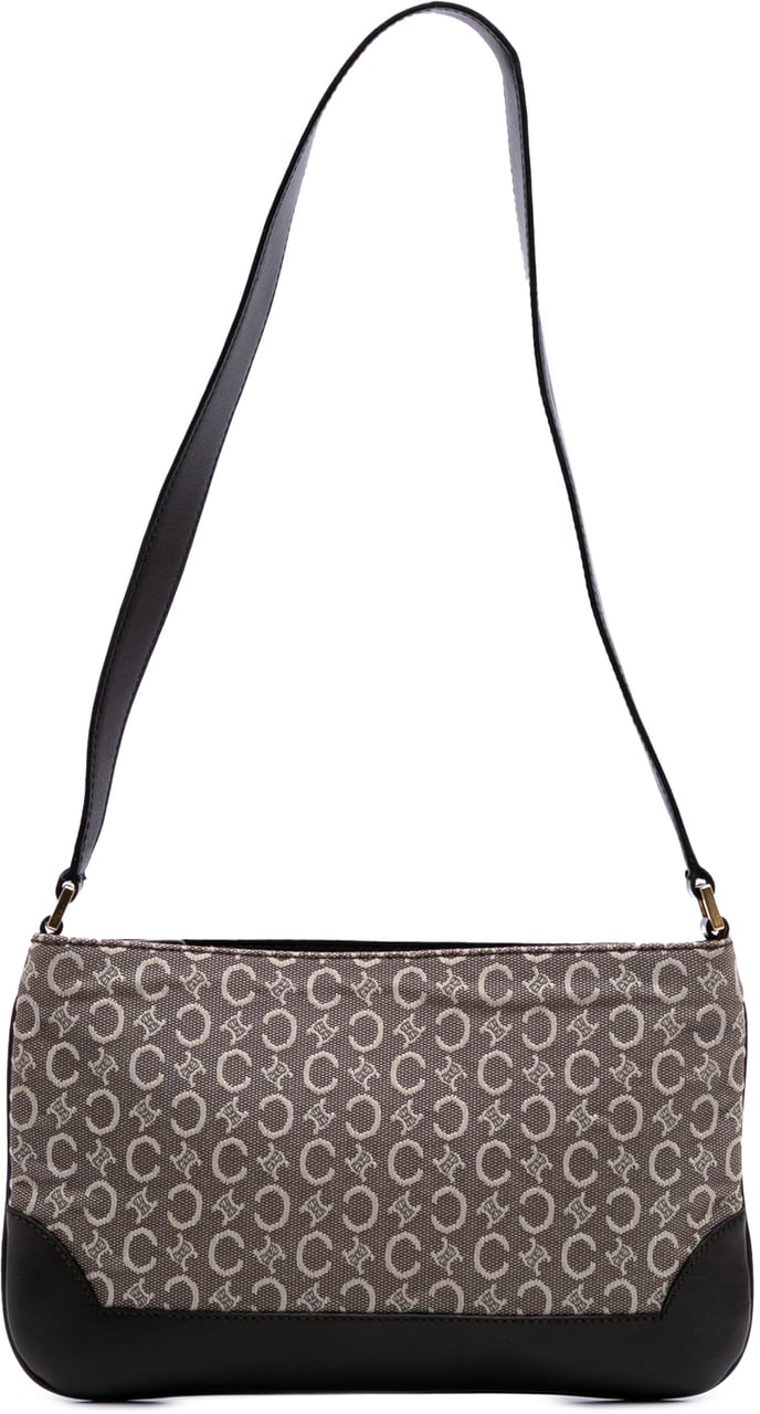 Celine C Macadam Canvas Shoulder Bag Bruin