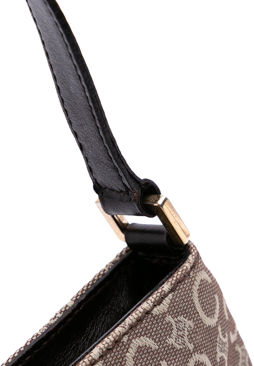 Celine C Macadam Canvas Shoulder Bag Bruin