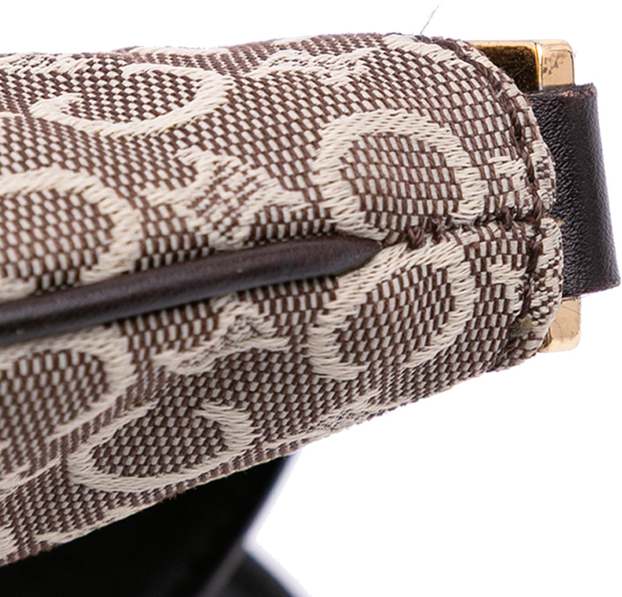 Celine C Macadam Canvas Shoulder Bag Bruin
