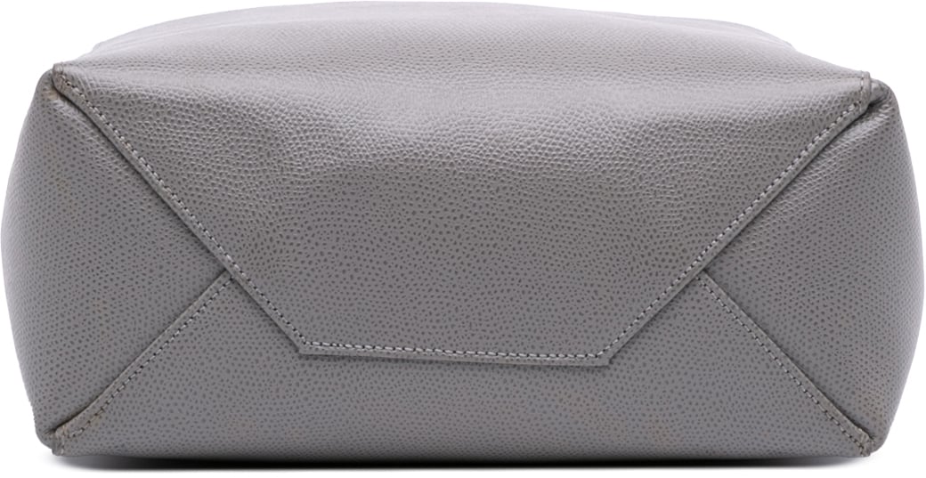 Celine Small Grained Calfskin Vertical Cabas Tote Grijs