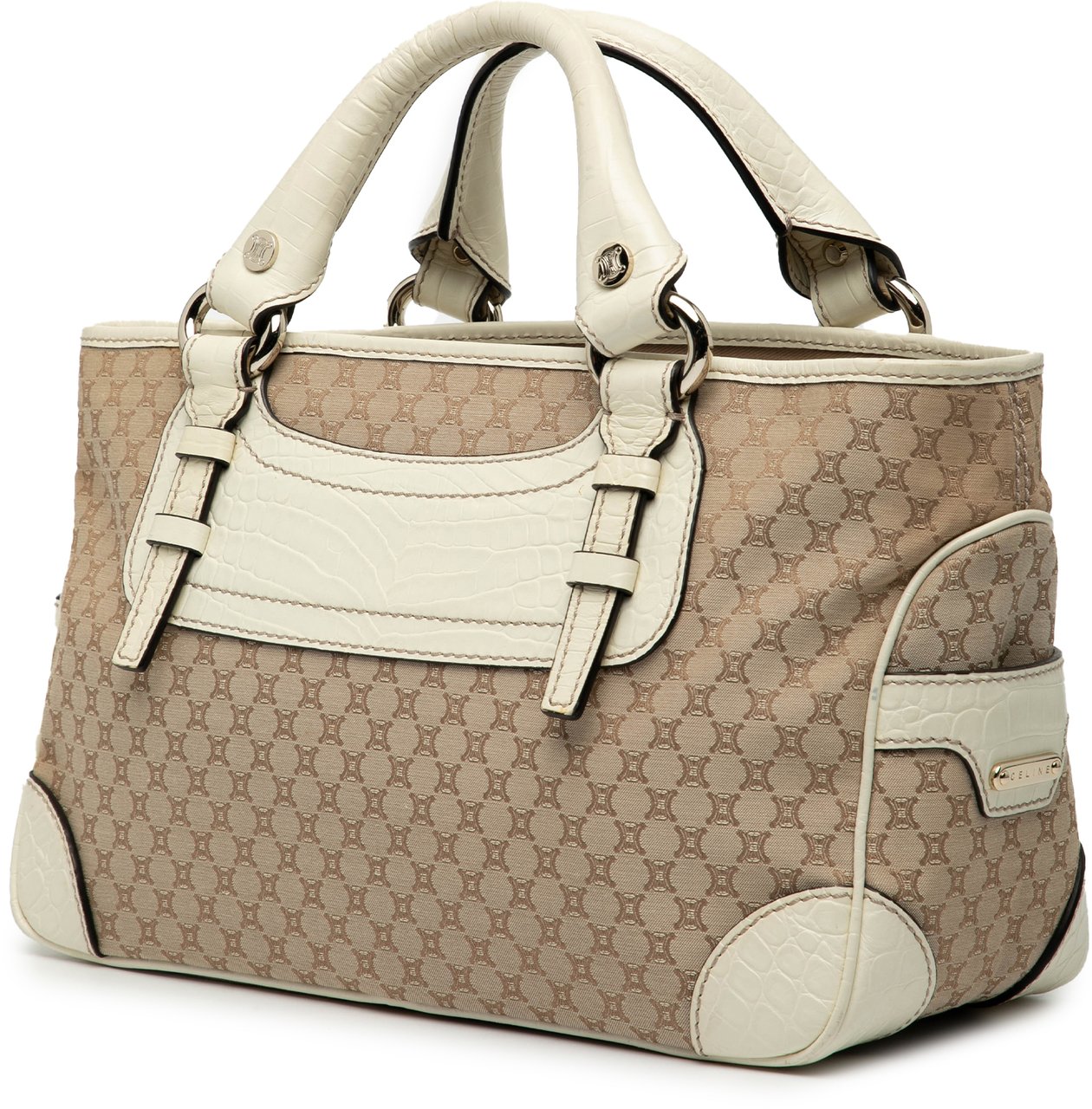 Celine Macadam Canvas Boogie Handbag Bruin