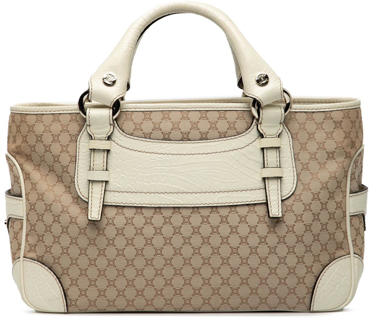 Celine Macadam Canvas Boogie Handbag Bruin