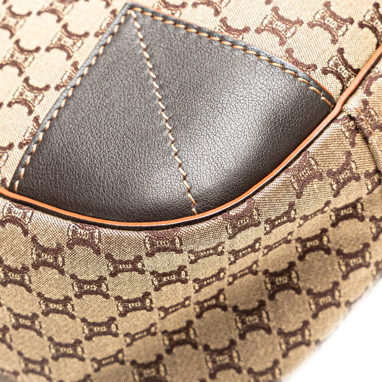 Celine Macadam Canvas Tote Bruin