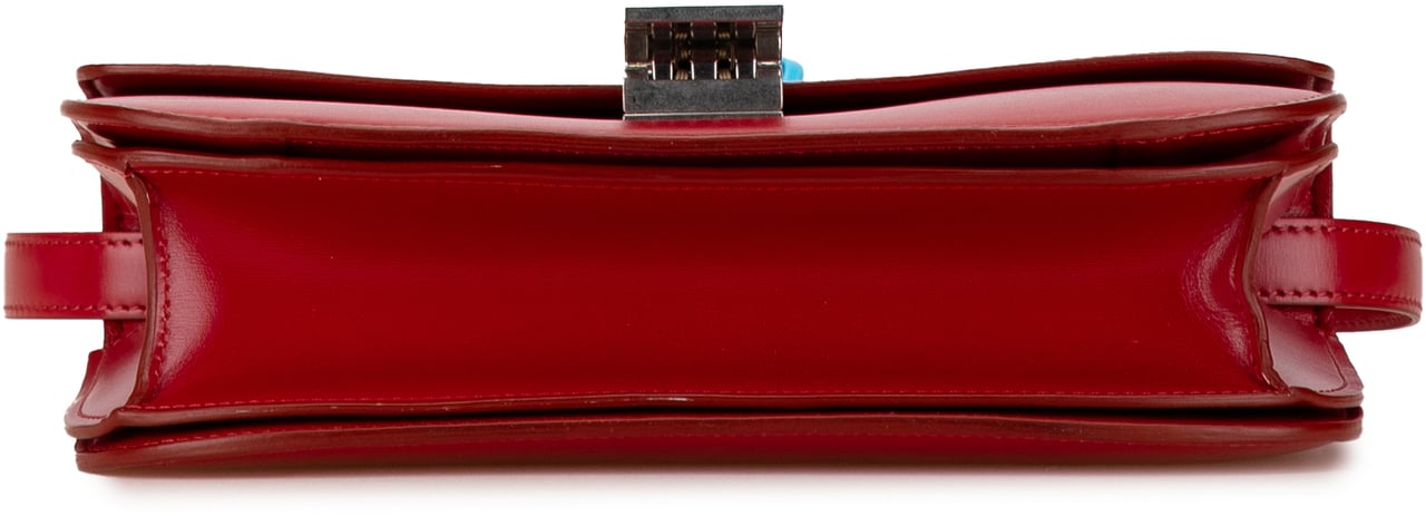 Celine Medium Calfskin Classic Box Rood