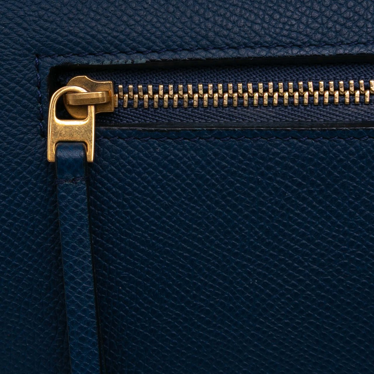 Celine Mini Grained Calfskin Belt Bag Blauw