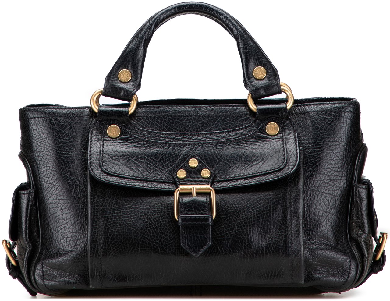 Celine Leather Boogie Handbag Zwart