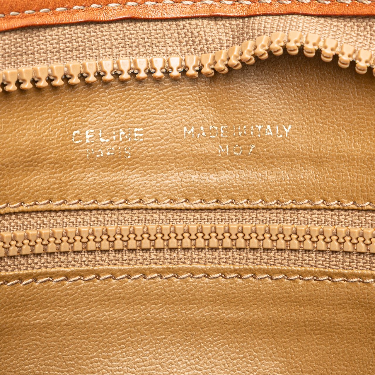 Celine Macadam Coated Canvas Clutch Bruin