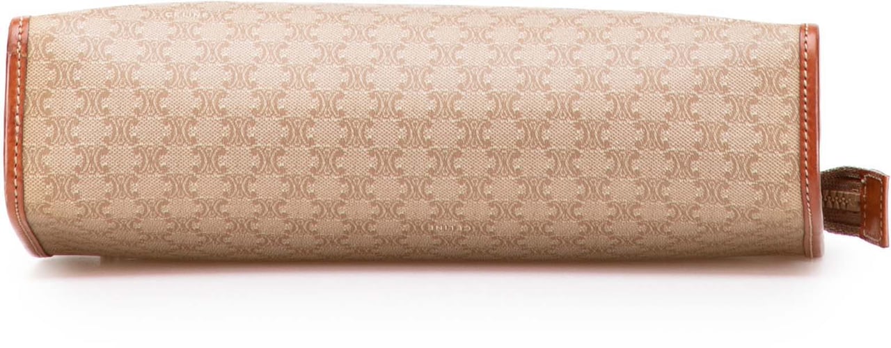 Celine Macadam Coated Canvas Clutch Bruin
