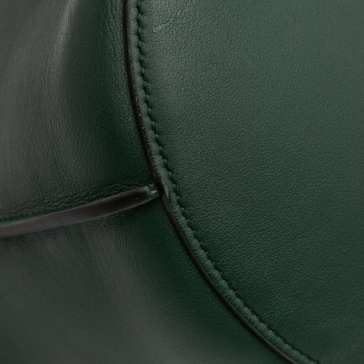 Celine Leather Big Bag Bucket Crossbody Groen