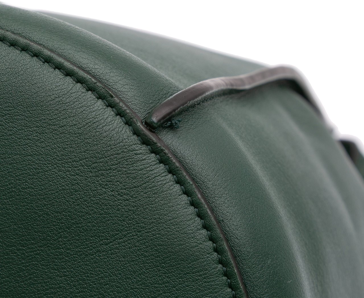 Celine Leather Big Bag Bucket Crossbody Groen