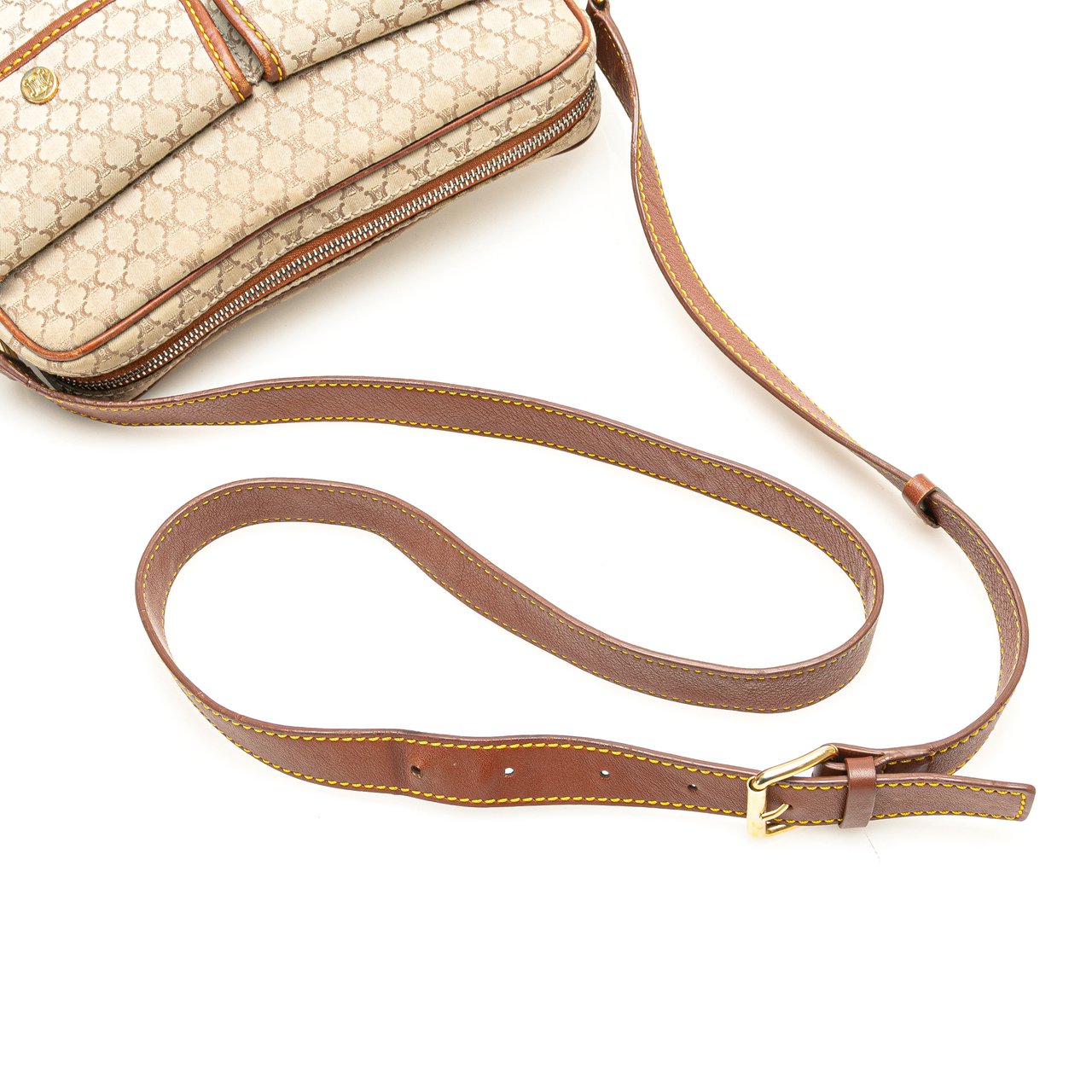 Celine Macadam Canvas Crossbody Bruin