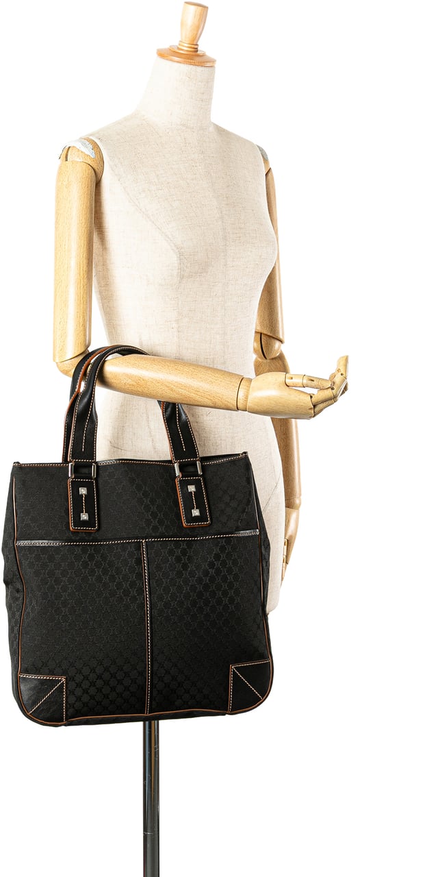 Celine Macadam Canvas Tote Zwart
