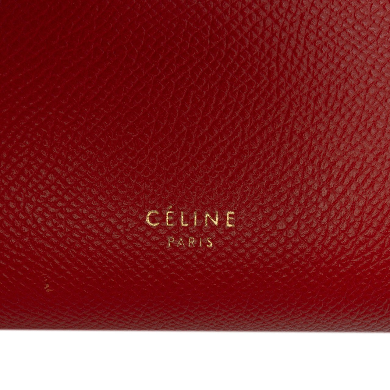 Celine Nano Grained Calfskin Belt Bag Oranje