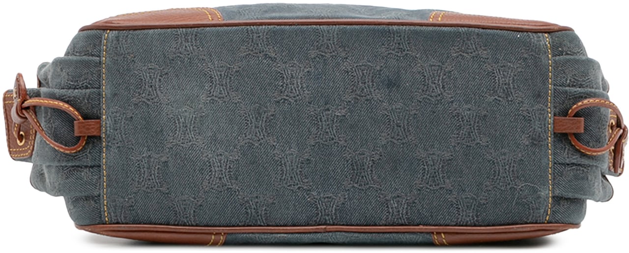 Celine Macadam Denim Boogie Handbag Blauw