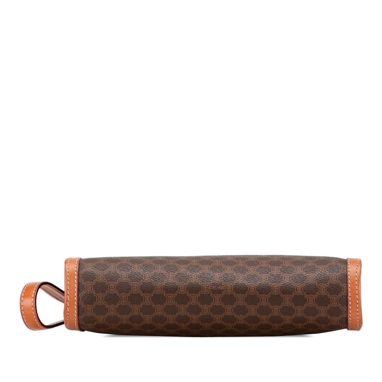 Celine Macadam Coated Canvas Clutch Bruin