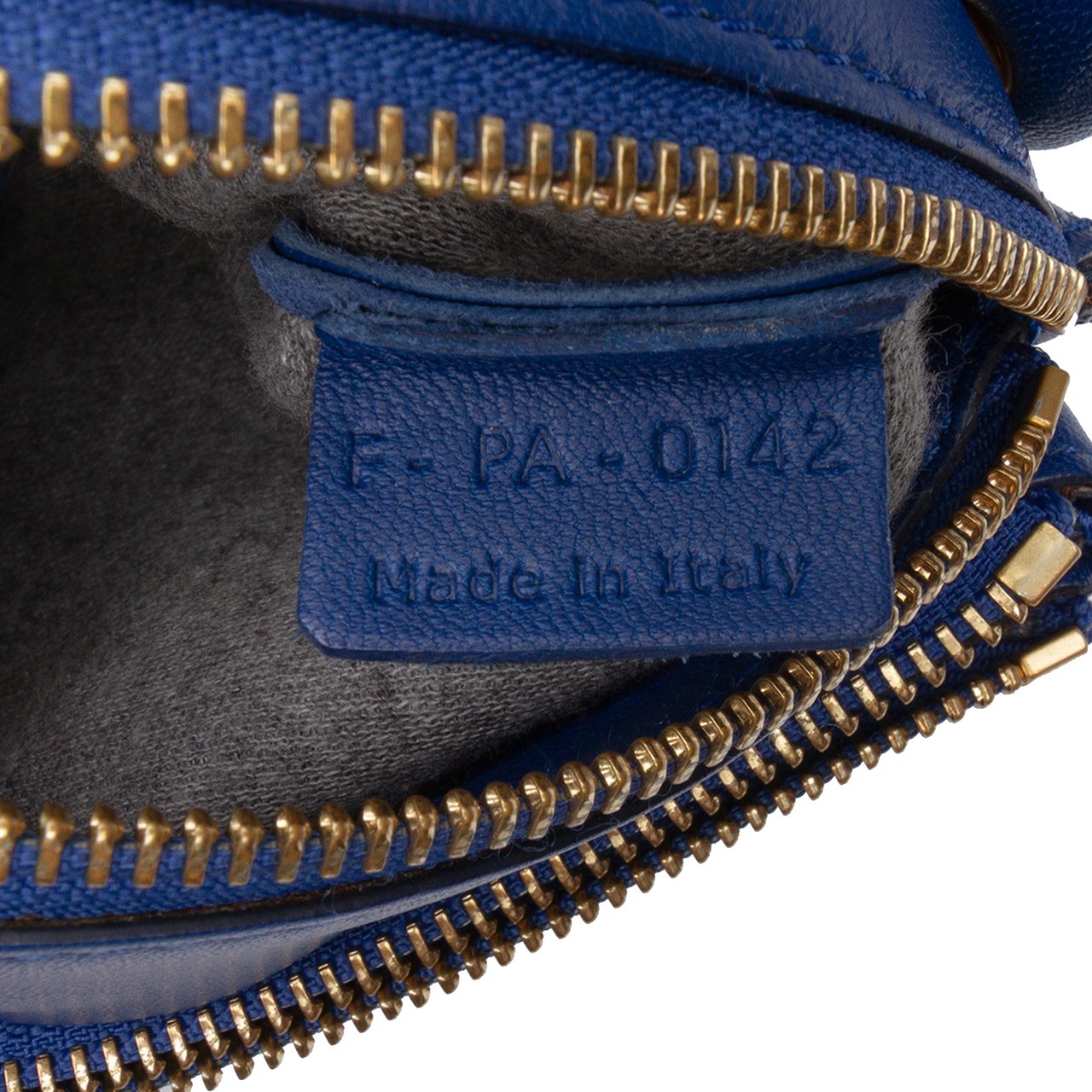Celine Small Lambskin Trio Crossbody Blauw