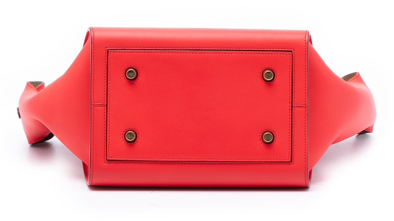 Celine Small Smooth Calfskin Tie Knot Handbag Rood