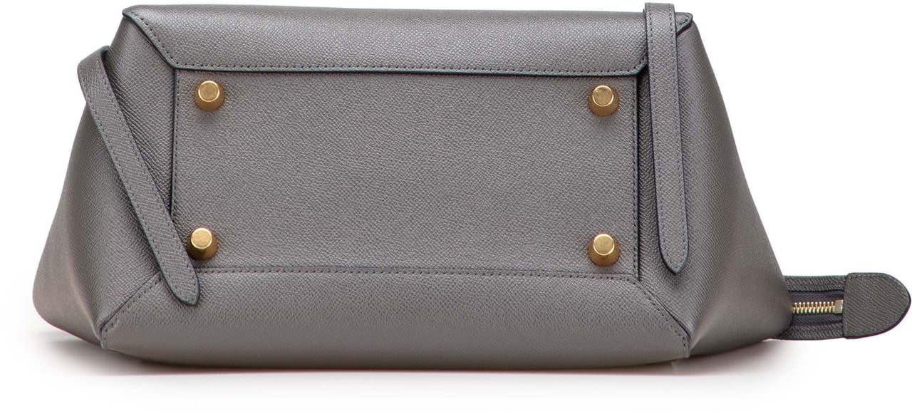 Celine Mini Grained Calfskin Belt Bag Grijs