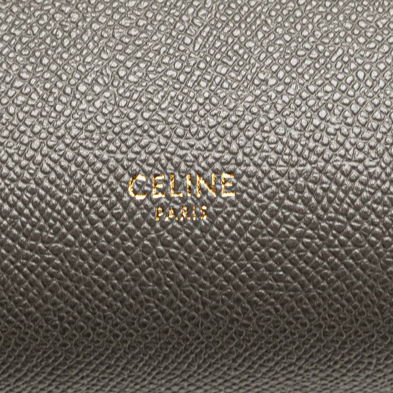 Celine Mini Grained Calfskin Belt Bag Grijs