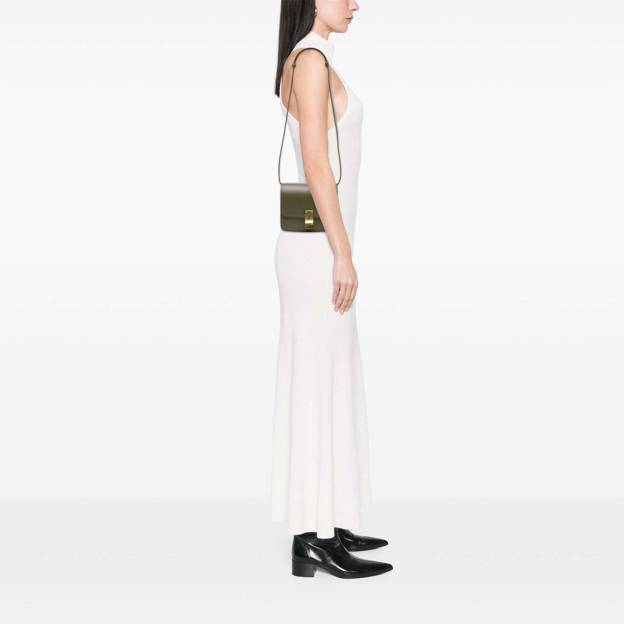 Celine Small Calfskin Classic Box Groen