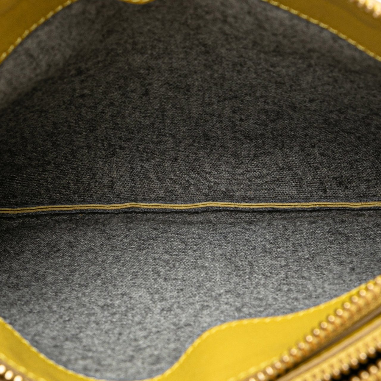 Celine Large Lambskin Trio Crossbody Geel