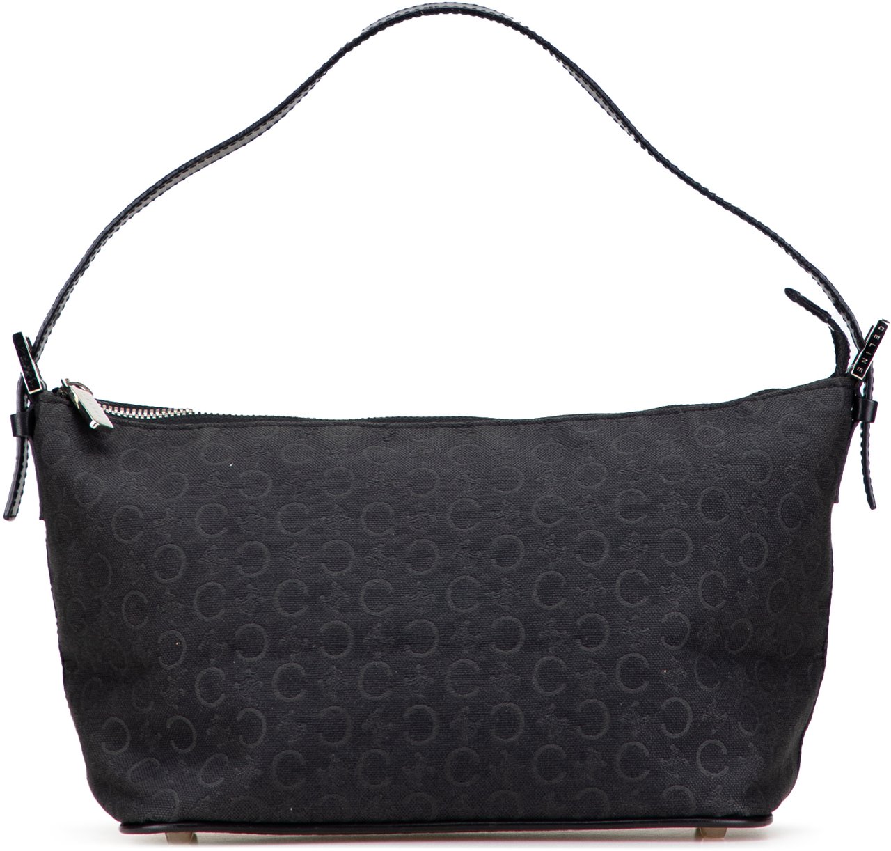 Celine C Macadam Canvas Shoulder Bag Zwart