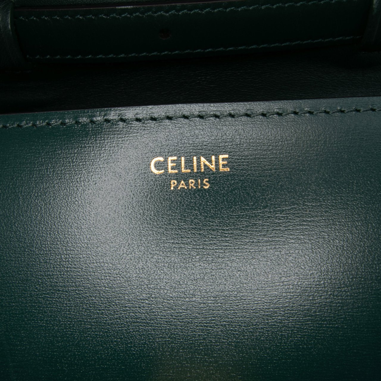 Celine Small Calfskin Classic Box Groen