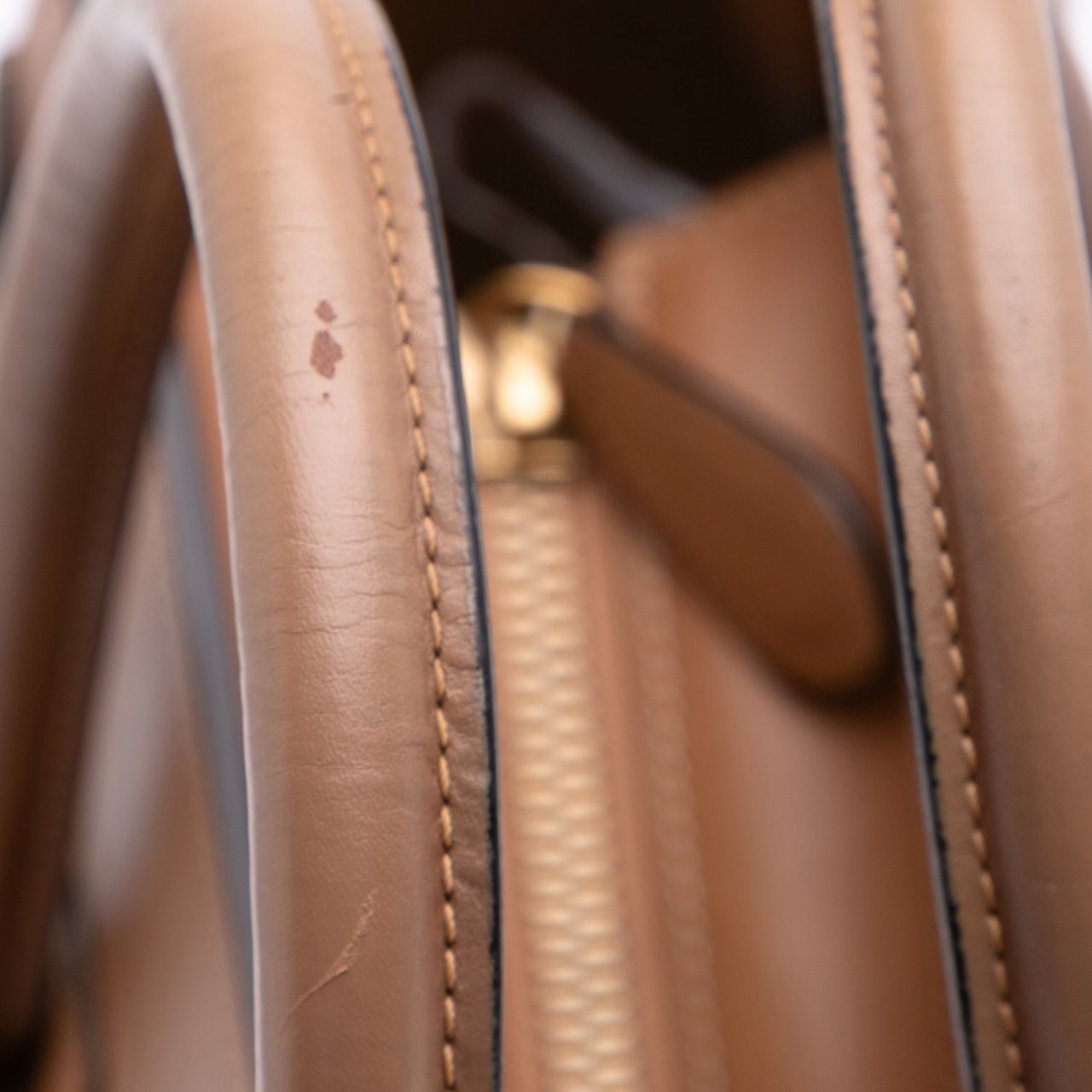 Celine Micro Tricolor Luggage Tote Bruin