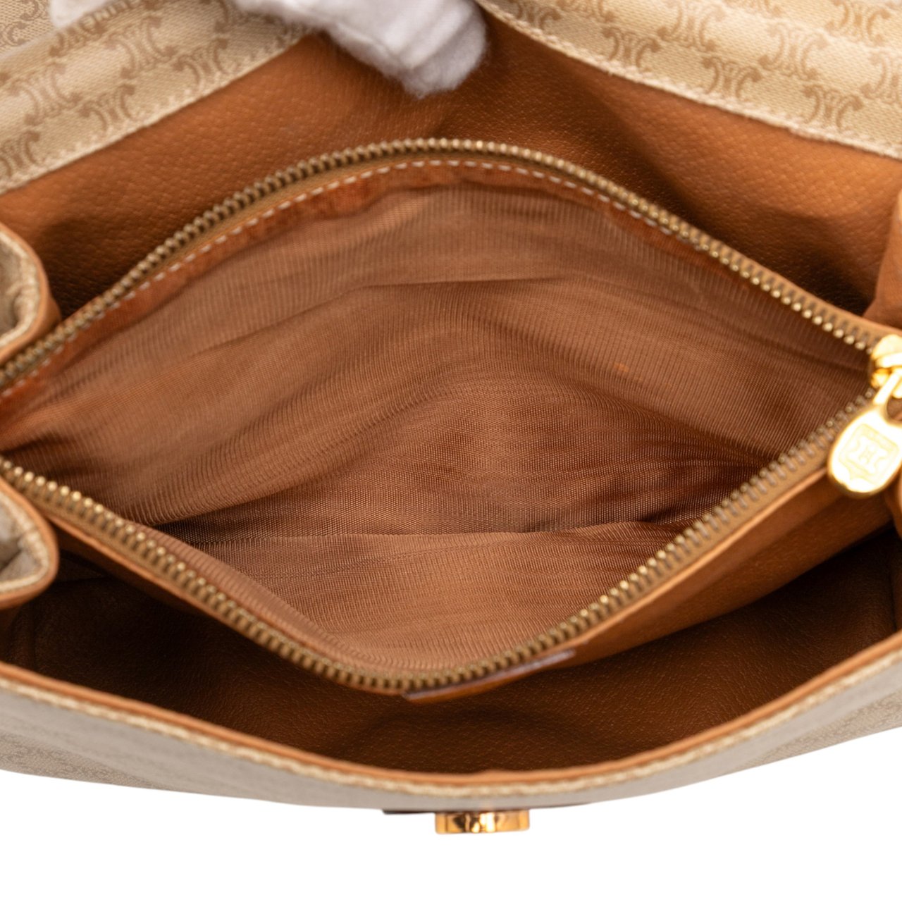 Celine Macadam Coated Canvas Crossbody Bruin