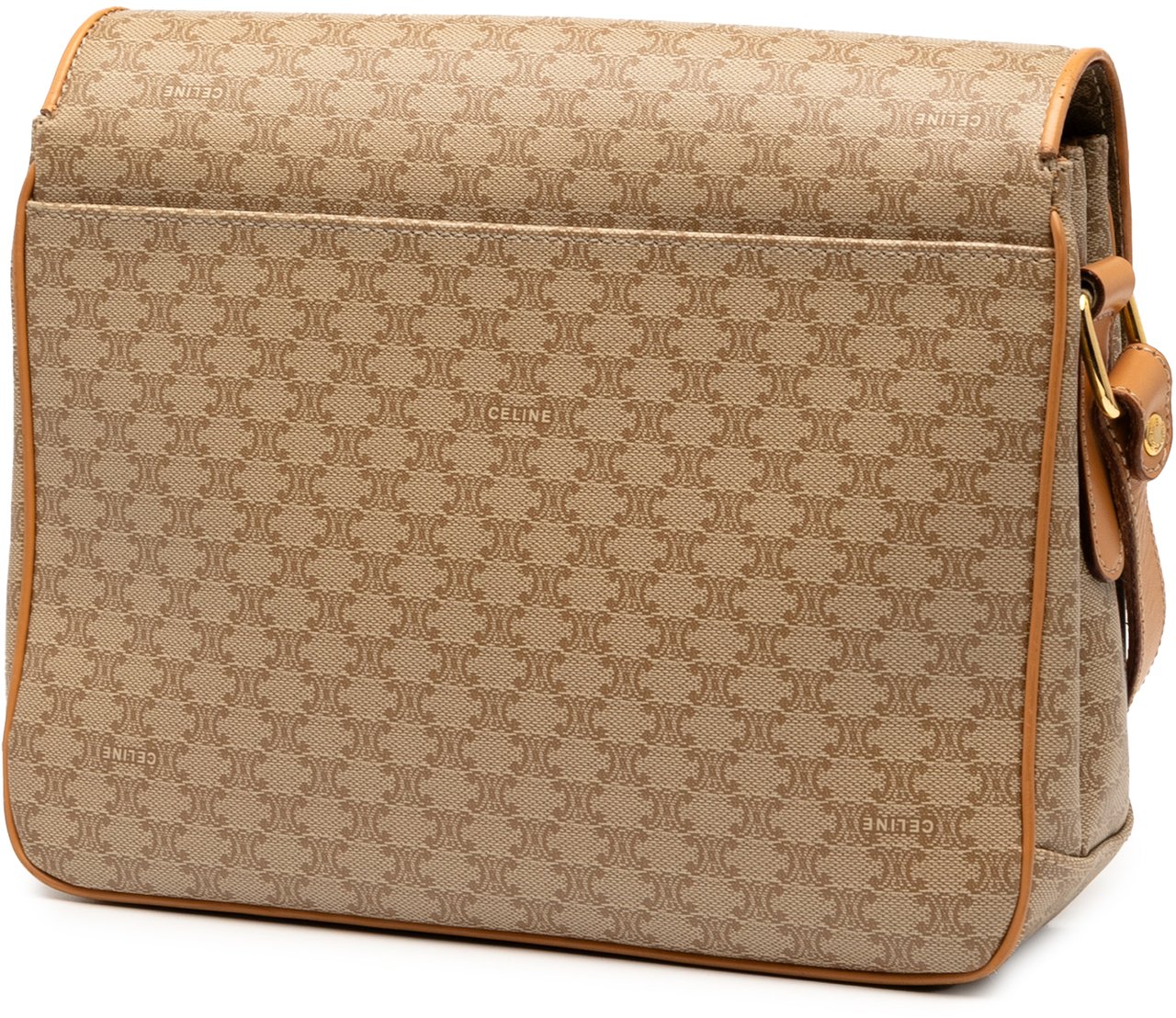 Celine Macadam Coated Canvas Crossbody Bruin