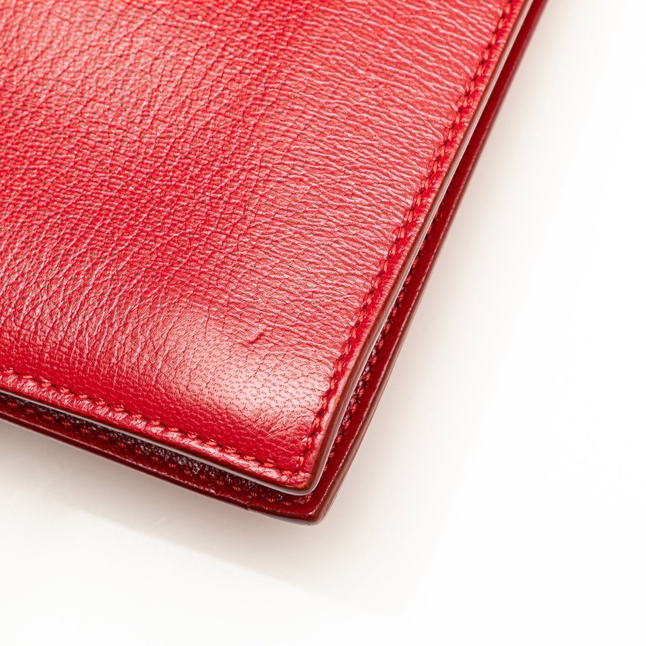 Celine Mini Leather Clasp Crossbody Rood