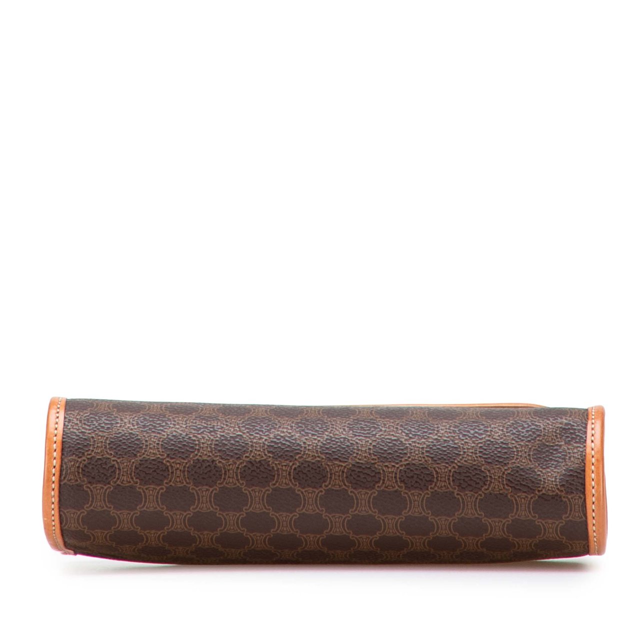 Celine Macadam Coated Canvas Clutch Bruin