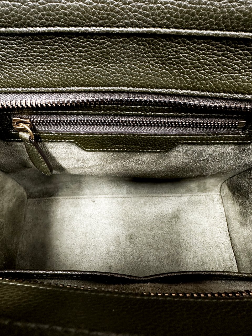 Celine Celine Micro Luggage - Khaki Groen