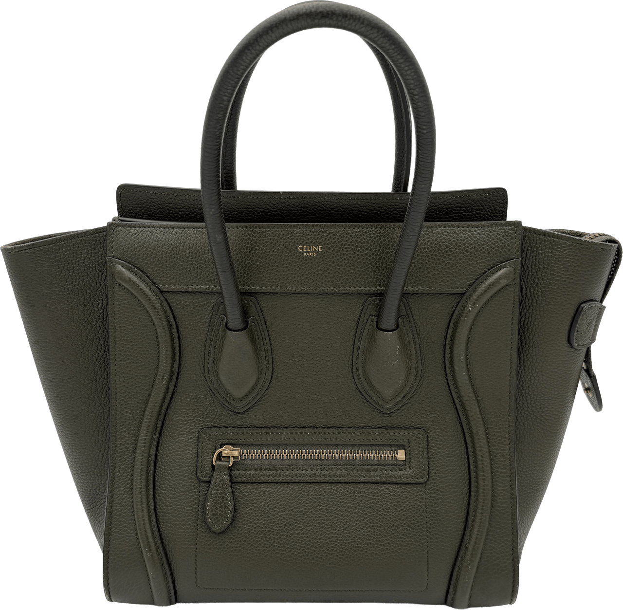 Celine Celine Micro Luggage - Khaki Groen