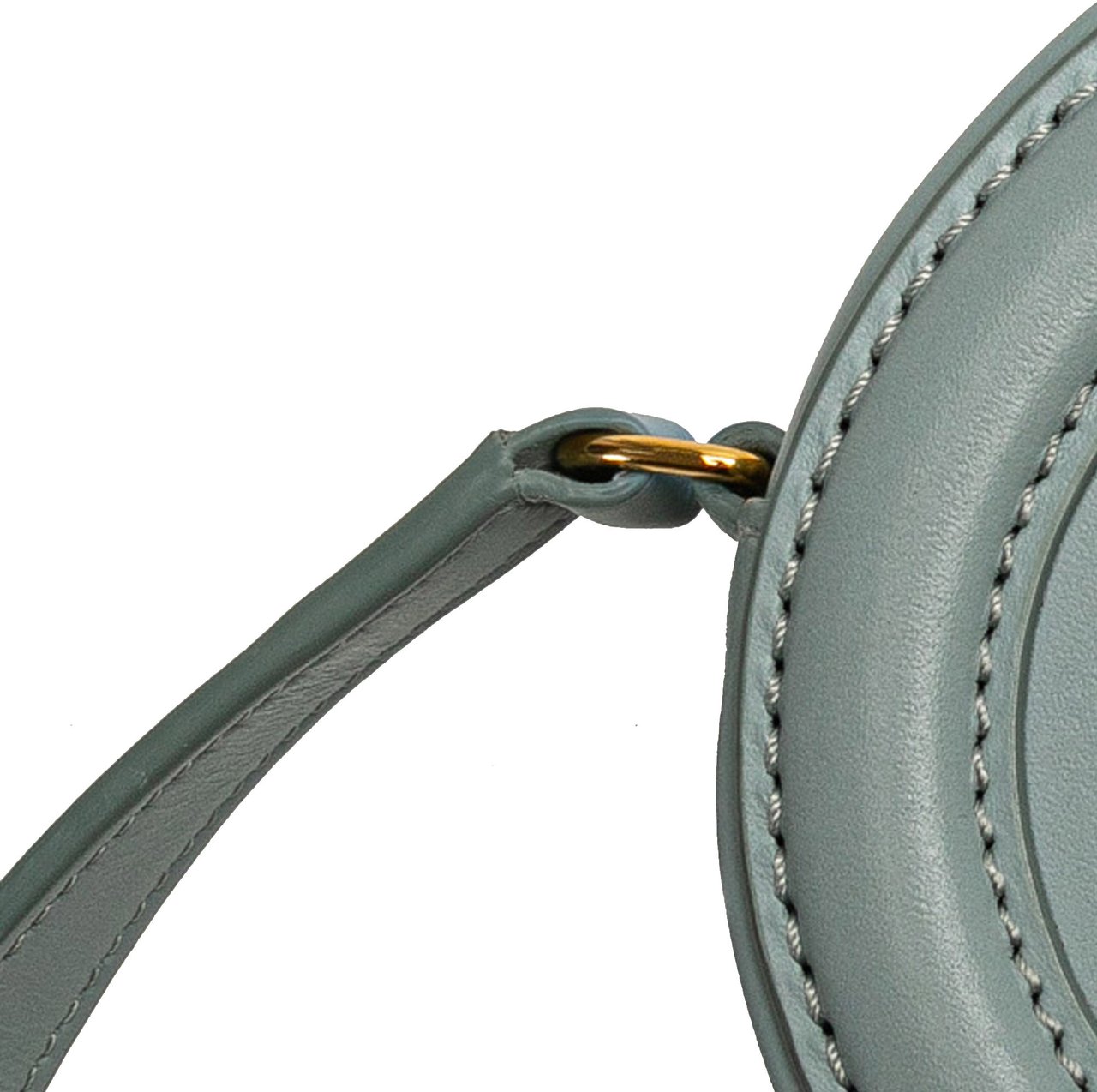 Celine Small Calfskin Cuir Triomphe Oval Crossbody Blauw