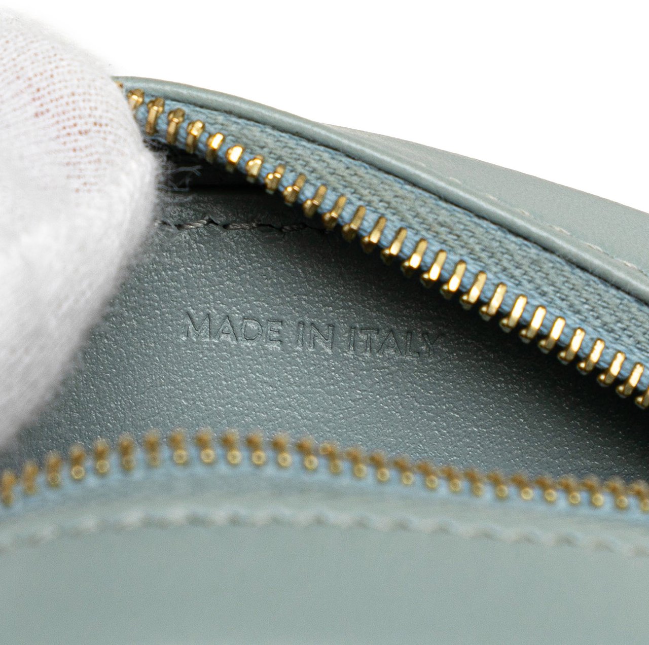 Celine Small Calfskin Cuir Triomphe Oval Crossbody Blauw