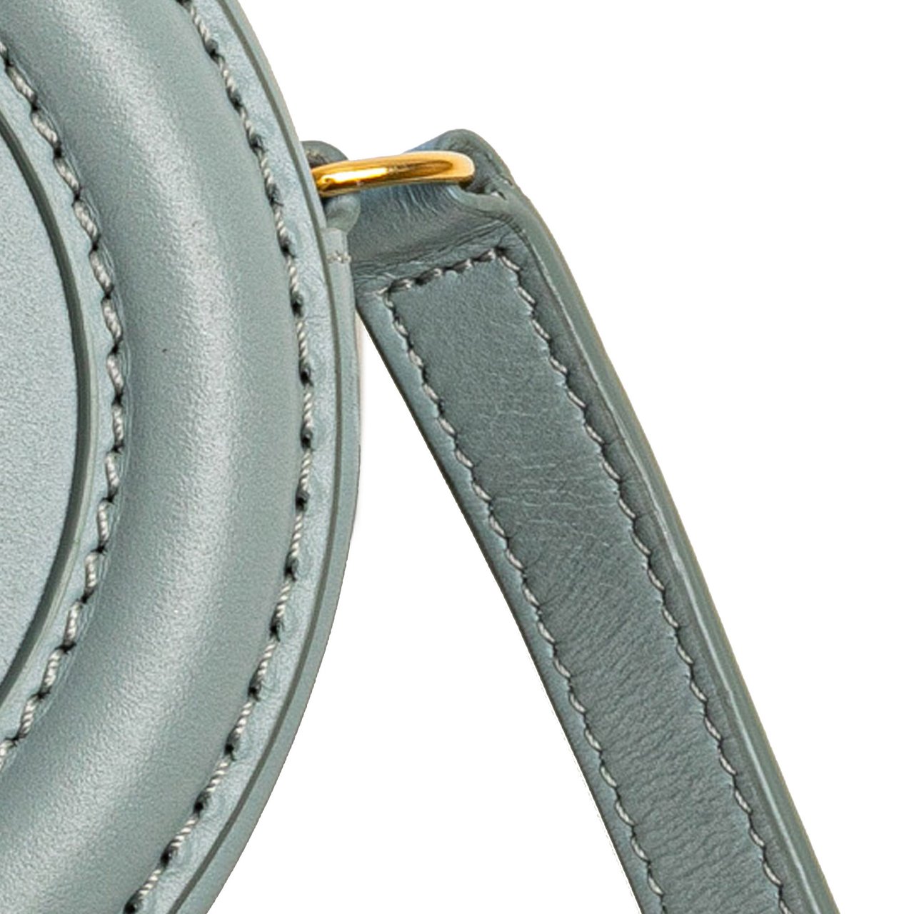 Celine Small Calfskin Cuir Triomphe Oval Crossbody Blauw