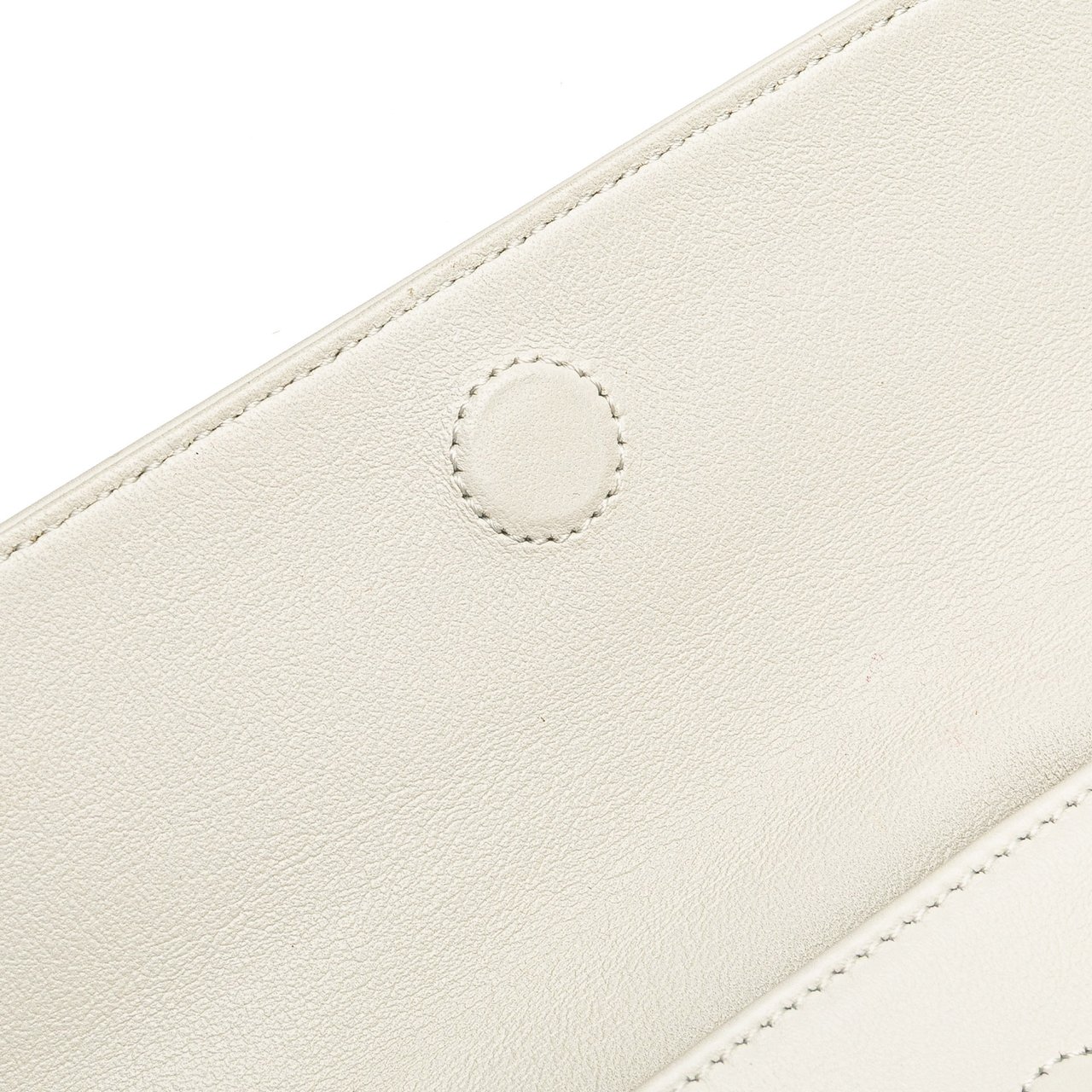 Celine Smooth Calfskin Logo Triangle Crossbody Wit