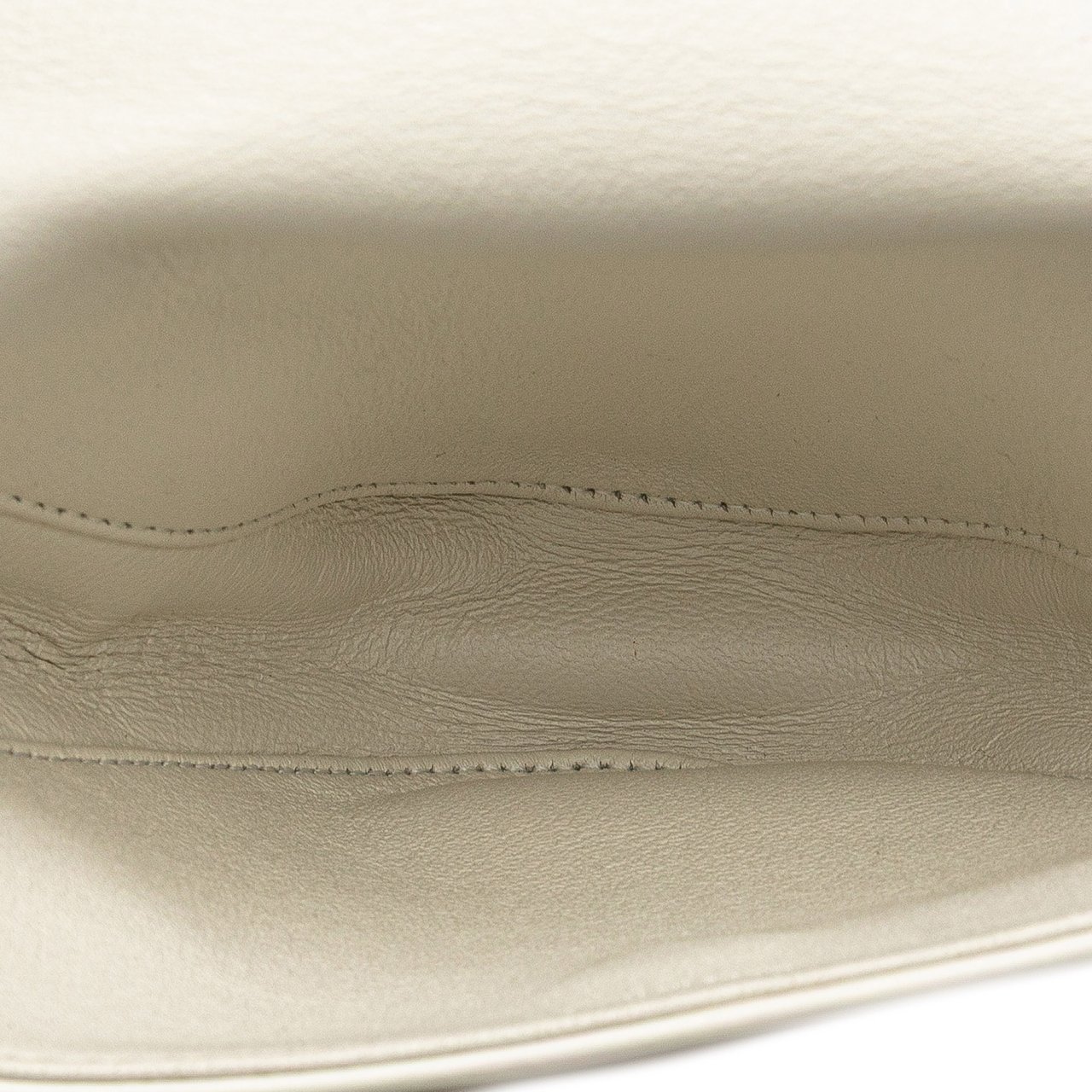 Celine Smooth Calfskin Logo Triangle Crossbody Wit