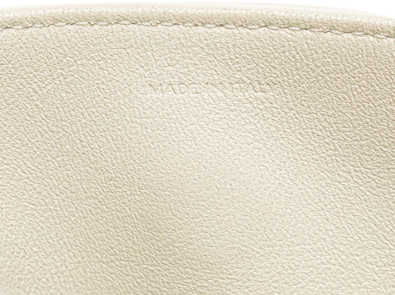 Celine Smooth Calfskin Logo Triangle Crossbody Wit