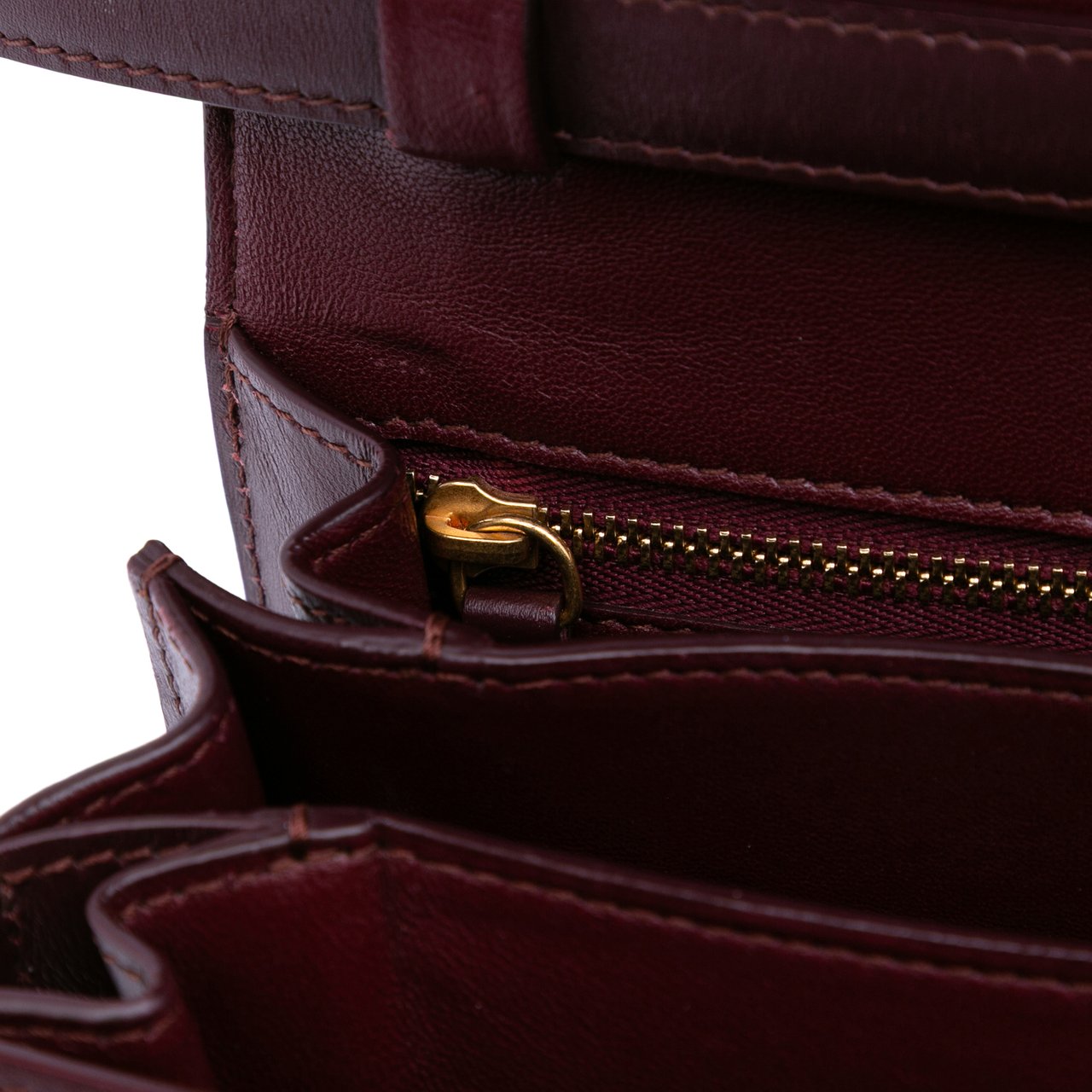 Celine Small Calfskin Classic Box Rood