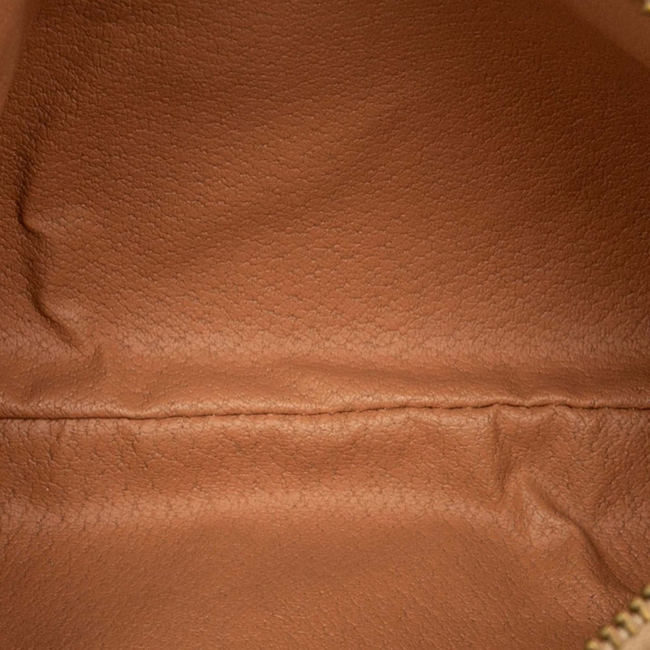 Celine Macadam Coated Canvas Pouch Bruin