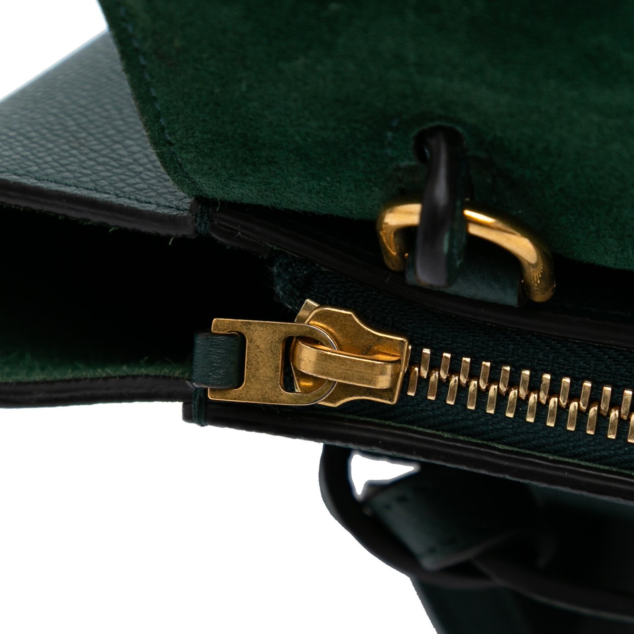Celine Nano Grained Calfskin Belt Bag Groen