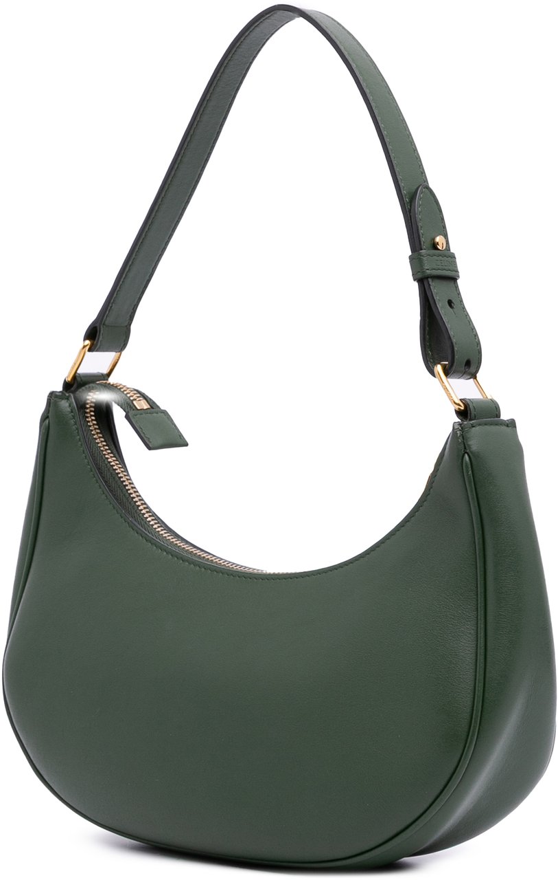 Celine Leather Ava Shoulder Bag Groen