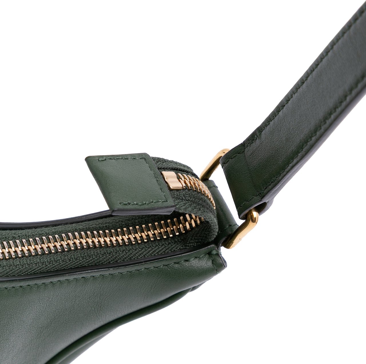 Celine Leather Ava Shoulder Bag Groen