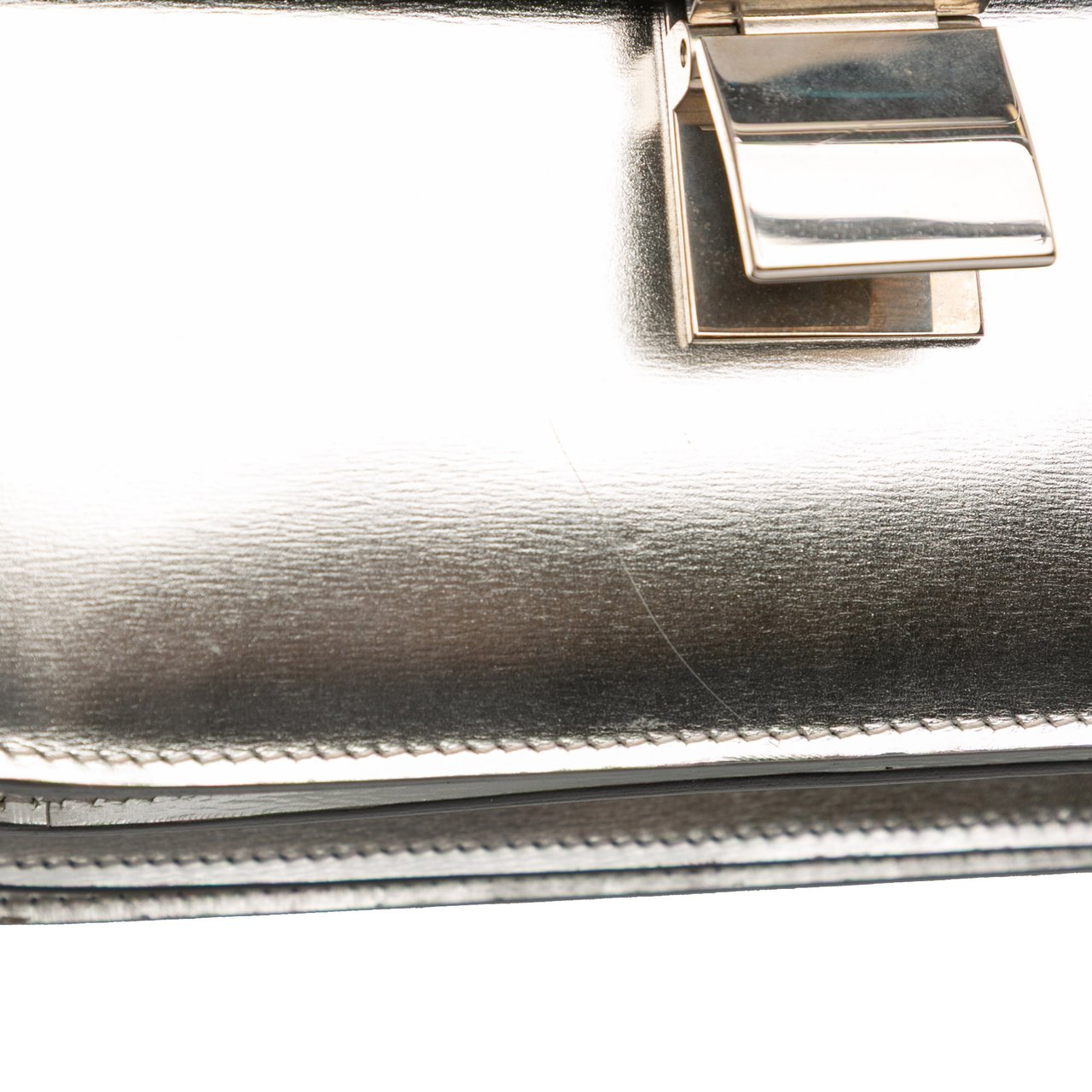 Celine Medium Calfskin Classic Box Zilver