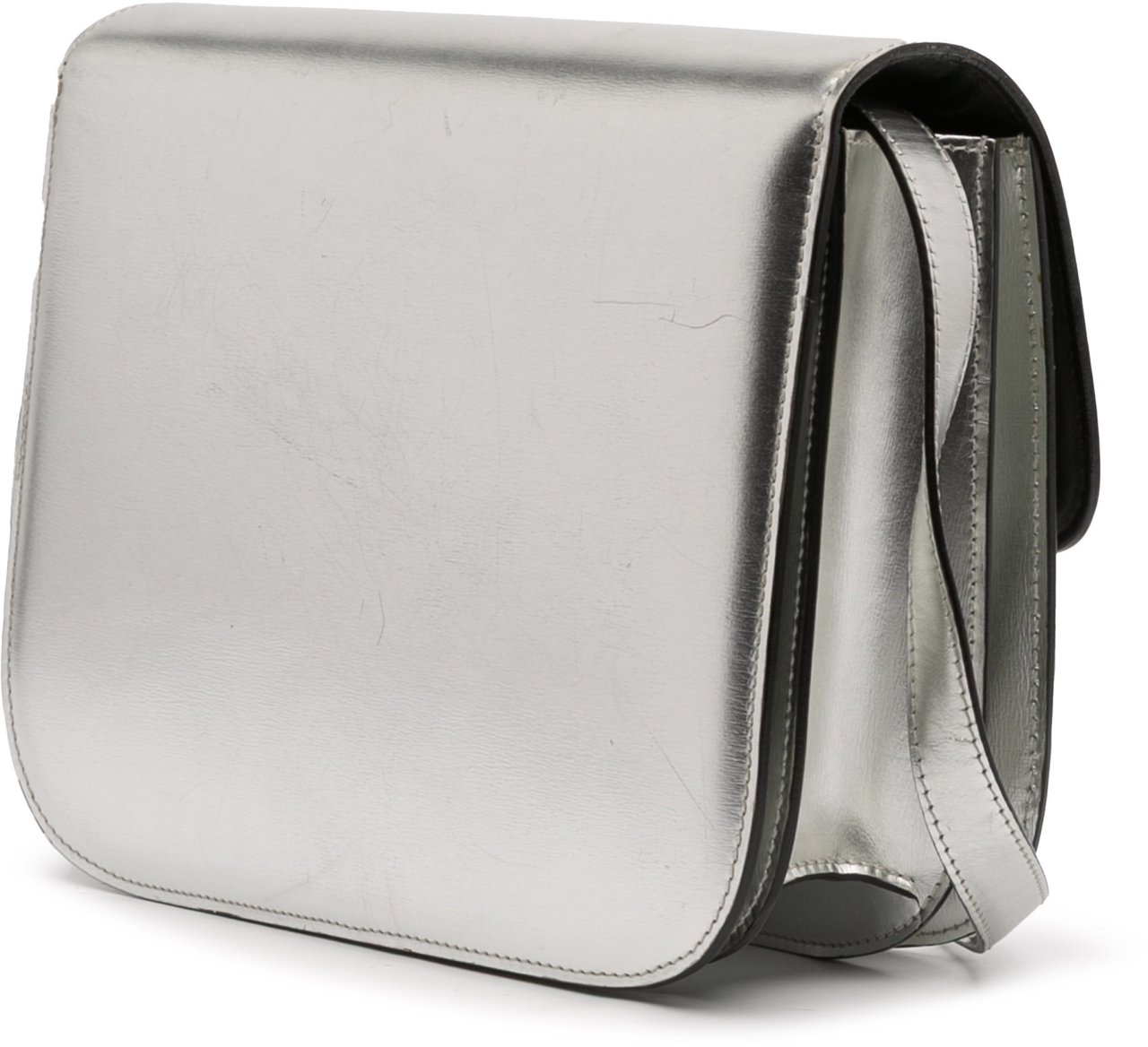 Celine Medium Calfskin Classic Box Zilver