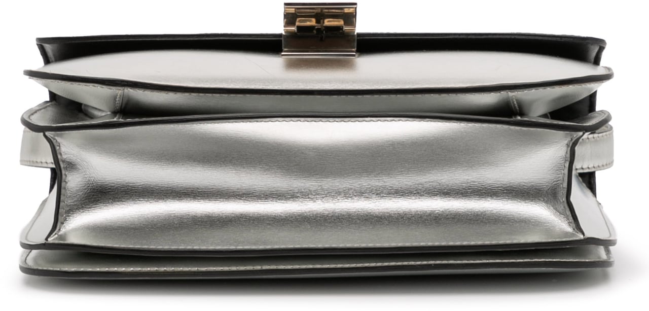 Celine Medium Calfskin Classic Box Zilver