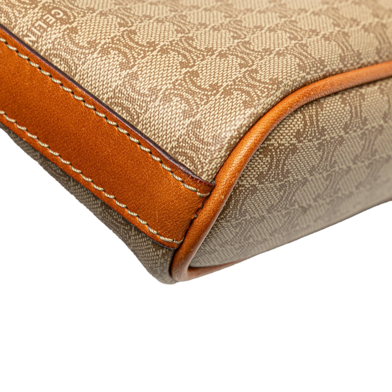 Celine Macadam Coated Canvas Crossbody Bruin